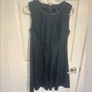 Chic Black Studded Mini Dress